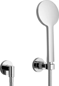 Dornbracht Tara Schlauchbrausegarnitur mit Einzelrosetten platin