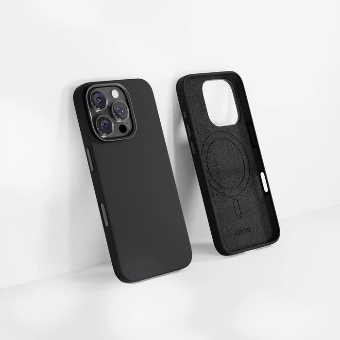 Epico Silicone Pro Mag+ Case für Apple iPhone 16 Pro Max schwarz