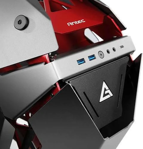 Antec Torque, anthrazit/rot, Glasfenster