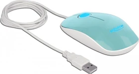 DeLOCK LED Maus türkis, USB (12538)