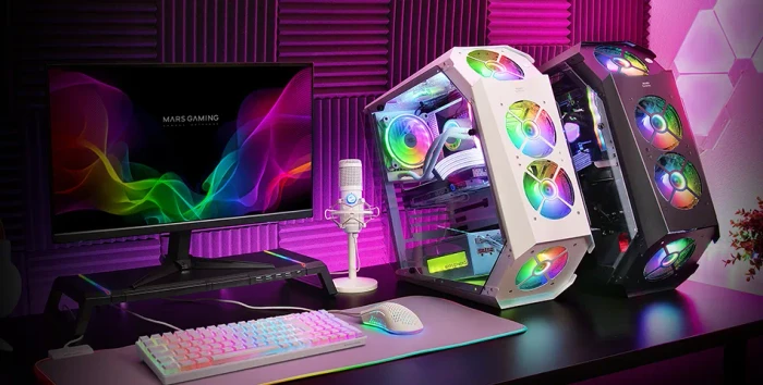 Mars Gaming MC51 Black, Glasfenster