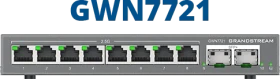 Grandstream GWN7721 Series Desktop 2.5G Managed Switch, 8x RJ-45, 2x SFP+ (GWN7721)