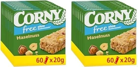 Corny free Müsliriegel Haselnuss 1.2kg (60x 20g)