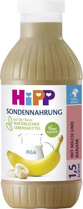Hipp Sondennahrung hochkalorisch Milch & Banane, 6l (12x 500ml)