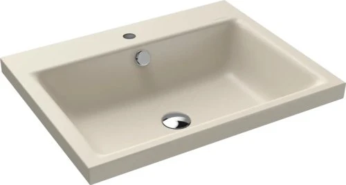 Kaldewei Puro 3154 Aufsatzwaschtisch 60x46x4cm, Perl-Effekt, warm beige 20