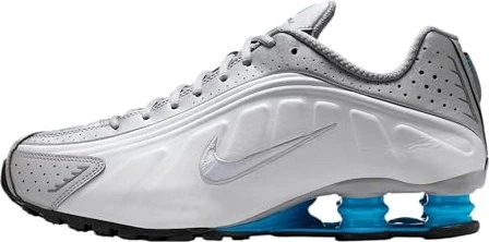 Nike Shox R4 metallic silver/white/blue lagoon (Herren)