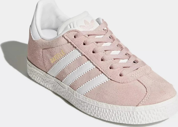 adidas Gazelle icey pink/cloud white/gold metallic (Junior)