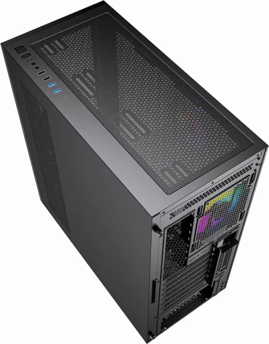 Gembird Fornax X450MAX Black, Glasfenster