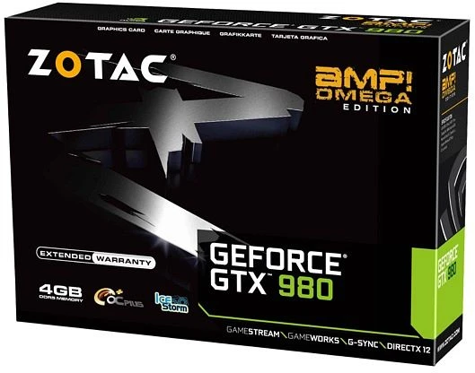 Zotac GeForce GTX 980 AMP! Omega, 4GB GDDR5, DVI, HDMI, 3x DP