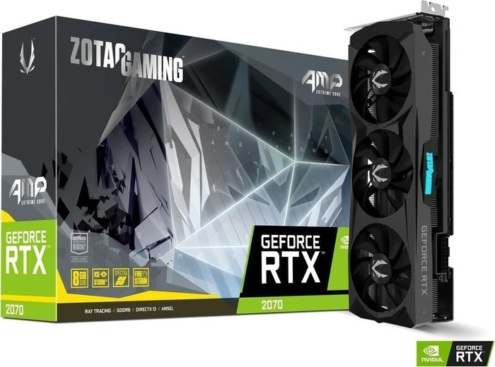 Zotac Gaming GeForce RTX 2070 AMP Extreme Core, 8GB GDDR6, HDMI, USB-C, 3x DP