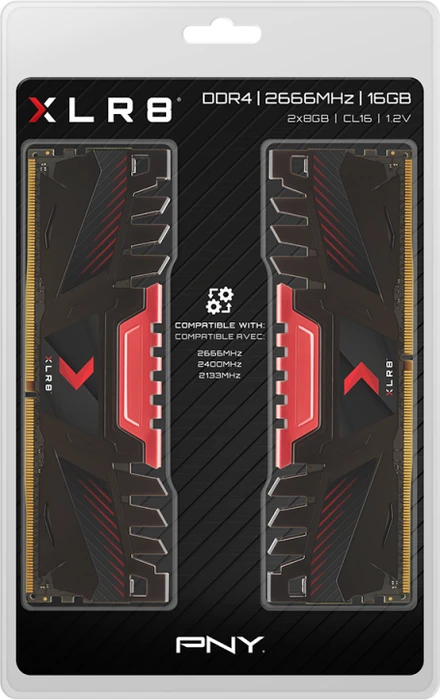 PNY XLR8 UDIMM 16GB Kit, DDR4-2666, CL16