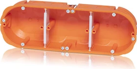 f-tronic HW Gerätedose massiv 3-fach