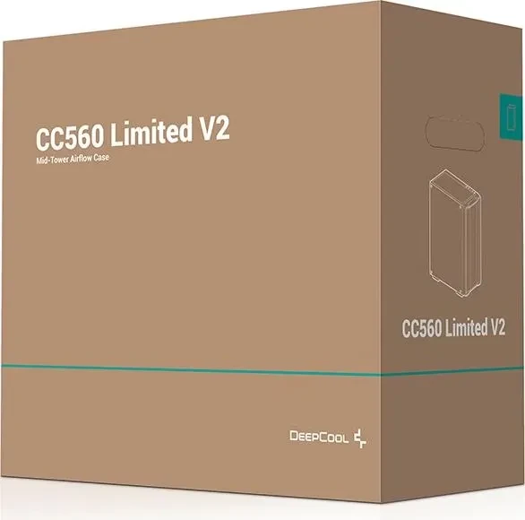 DeepCool CC560 Limited [V2], schwarz, Glasfenster