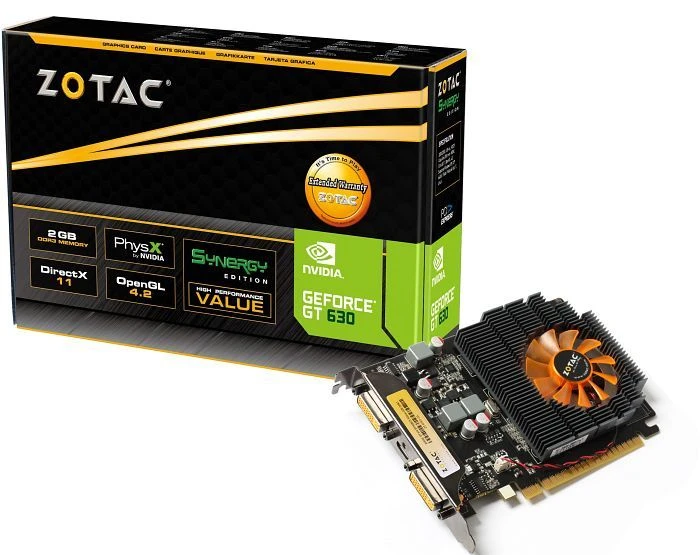 Zotac GeForce GT 630 Synergy, 2GB DDR3, 2x DVI, Mini HDMI