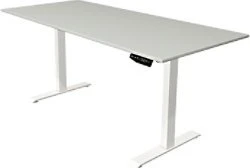 Kerkmann Move 1 elektrisch höhenverstellbarer Sitz-Steh-Schreibtisch 180x80cm grau/weiß