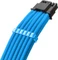 CableMod C-Series Pro ModMesh, 12V-2x6 Kabel, StealthSense, Corsair Type 5, 16-Pin PCIe Stecker auf 16-Pin PCIe 5.1 12V-2x6 Stecker, Adapterkabel, 90°, hellblau, 65cm Vorschaubild