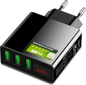 Eaxus Ladegerät 3x USB-A 15W schwarz