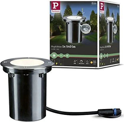 Paulmann Plug & Shine 6W Bodeneinbauleuchte silber