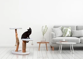 Dobar Design-Katzenmöbel Lilly, beige/weiß/braun