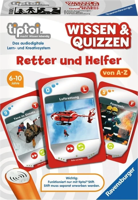Ravensburger tiptoi Spiel: Wissen & Quizzen: Retter und Helfer