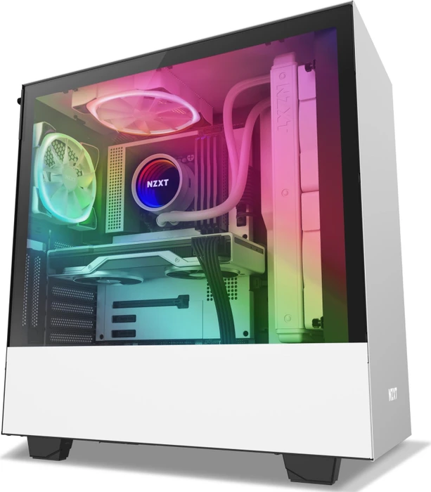 NZXT Aer RGB 2 Starter Kit, Matte White, weiß, LED-Steuerung, 140mm, 2er-Pack
