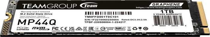 TeamGroup MP44Q 1TB, M.2 2280 / M-Key / PCIe 4.0 x4, Kühlkörper