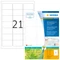 Herma Etiketten Recycling, 63.5x38.1mm, weiß, matt, 100 Blatt (2100 Etiketten) Vorschaubild