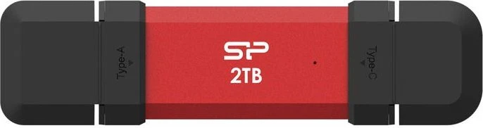 Silicon Power DS72 2TB rot, USB-A + USB-C, USB 3.2 Gen 2×1