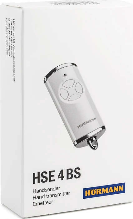 Hörmann HSE 4 BiSecure Handsender für Garagentor 4-Kanal, weiß