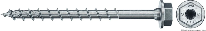 fischer PowerFast FPFII HWTF 8.0x140 BC 50 Holzbauschraube, 8x140mm, 50 Stück