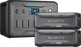 Bluetti AC300 Solargenerator + 2x B300 Erweiterungsakku, 6144Wh
