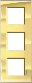 Bticino Livinglight Abdeckrahmen 3-fach, eisgold