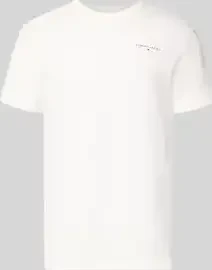Tommy Hilfiger Slim Linear Chest T-Shirt kurzarm ecru (Herren)