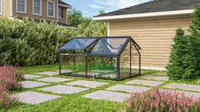 Vitavia Zola ESG 3mm Frühbeet 124x89cm schwarz