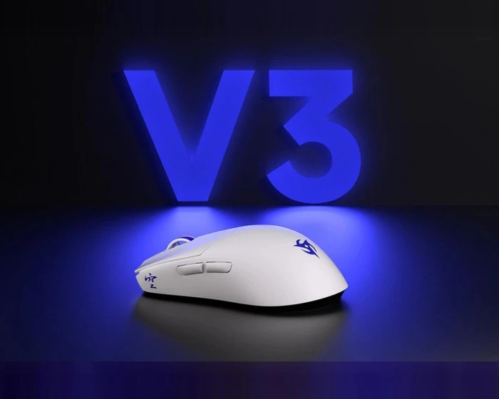 Ninjutso Sora V3 8K Wireless Ultralight Gaming Mouse, weiß, USB