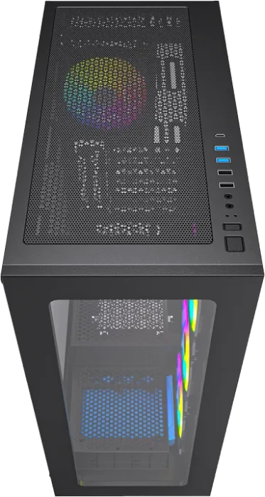 Gembird Fornax X450MAX Black, Glasfenster