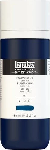 Liquitex Professional Soft Body Acrylic phthalocyanine blue green shade, 946ml