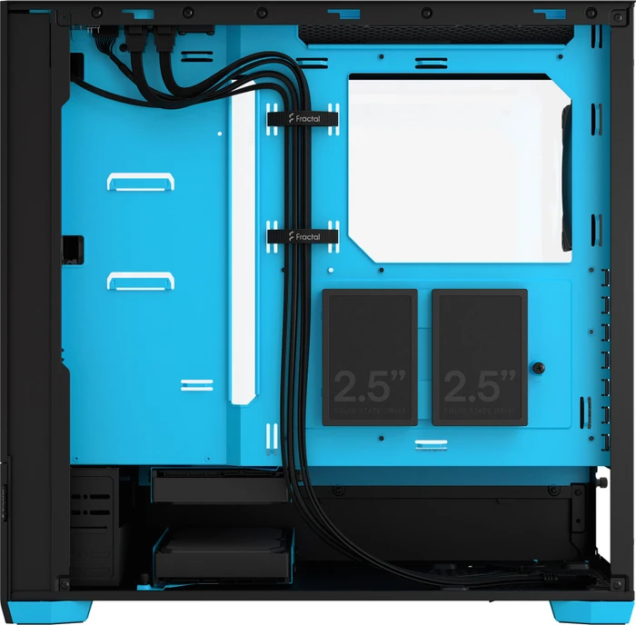 Fractal Design Pop Air RGB Cyan Core TG Clear Tint, Glasfenster