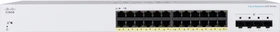 Cisco Business 220 Rackmount Gigabit Smart Switch, 24x RJ-45, 4x SFP, 195W PoE+ (CBS220-24P-4G)