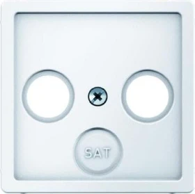 Hager Q.1 Platte TV-FM-SAT polarweiß