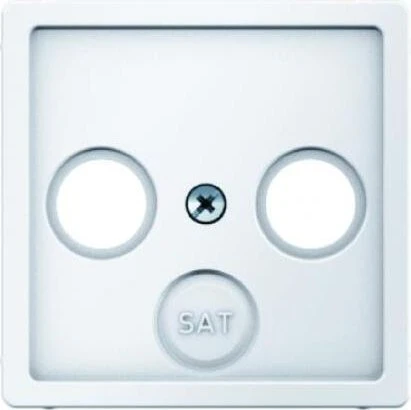 Hager Q.1 Platte TV-FM-SAT polarweiß