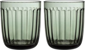Iittala Raami Trinkglas 260ml tannengrün, 2 Stück