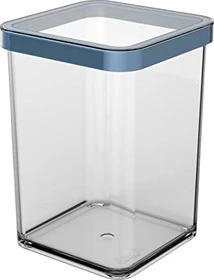 Rotho Premium Loft quadratisch Aufbewahrungsbehälter 1l horizon blue