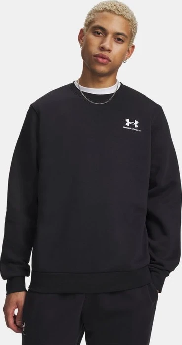 Under Armour Icon Fleece Crew Sweatshirt schwarz/weiß (Herren)
