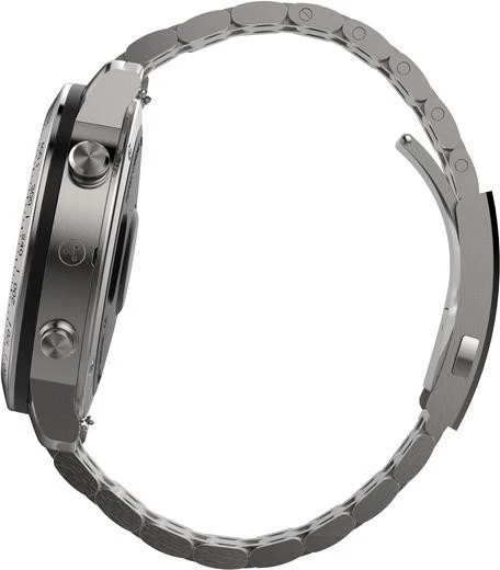 Garmin Fenix Chronos silber mit Edelstahlarmband