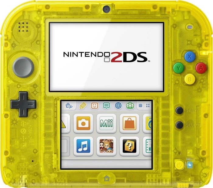 Nintendo 2DS Pokémon Gelbe Edition Bundle transparent/gelb