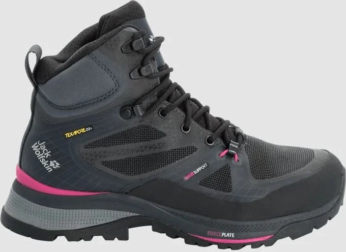 Jack Wolfskin Force Trekker Texapore Mid black/pink (Damen)