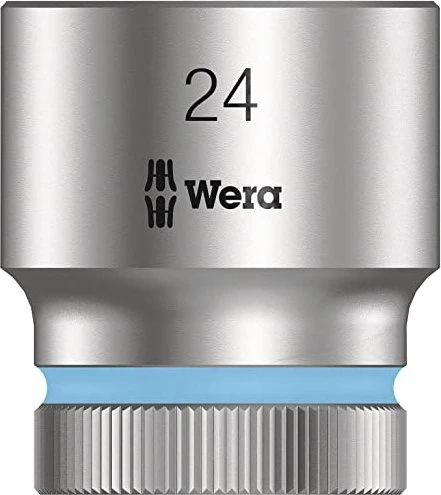 Wera 8790 HMC Zyklop Außensechskant Steckschlüssel 1/2", 24x37mm