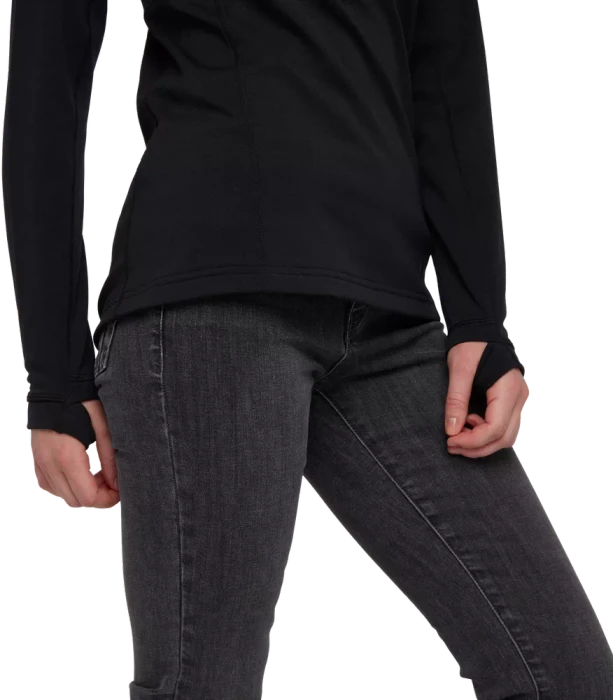 Black Diamond CoEfficient Quarter Zip Fleece Hoody Funktionsjacke schwarz (Damen)