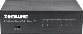 Intellinet Desktop Gigabit Switch, 8x RJ-45, 60W PoE+ (561204)